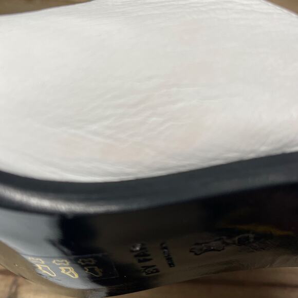 BY FAR Women's Block Heel Mule Clog Size 39 White Nappa Leather Pointed Toe - Picture 13 of 16